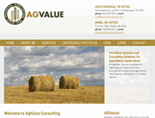 Tablet Screenshot of agvalueconsulting.com